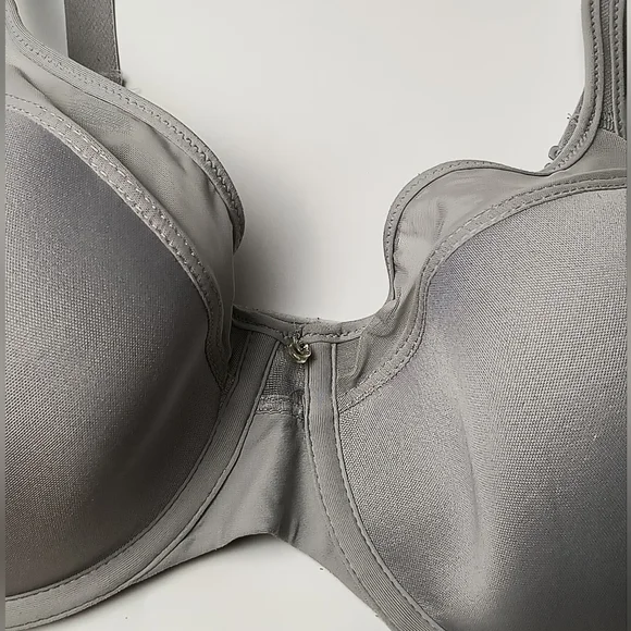 Bali Classic Gray Underwire Bra Adjustable Size 36D - Picture 3 of 7